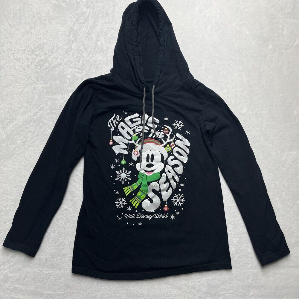 Disney Parks Lightweight Hoodie Women’s Small Magic Of The Season Christmas WDW